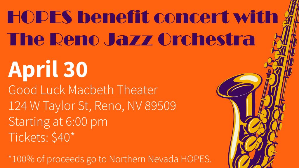 HOPES Benefit Concert with Reno Jazz Orchestra on April 30 Northern